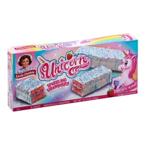 Little Debbies - Sparkling Strawberry Unicorn Cakes 8ct