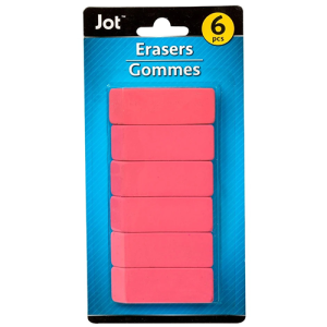 Erasers 6ct